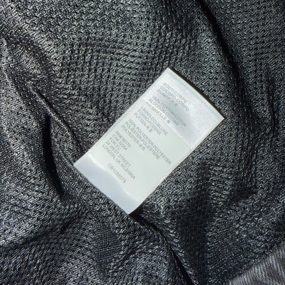 BDG Black & Blue Light Wash Denim Track Jacket Size L – Chevron Relaxed-Fit NWOT - Picture 8 of 8